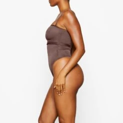 SHEER SCULPT HIGH-WAISTED THONG | COCOA -Underwear Specialty Shop SKIMS SHAPEWEAR SH HWT 0251 YC COA 0049
