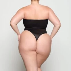 SHEER SCULPT HIGH-WAISTED THONG | ONYX -Underwear Specialty Shop SKIMS SHAPEWEAR SH HWT 0251 YC ONX 0031