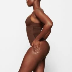 BARELY THERE HIGH-WAISTED THONG | COCOA -Underwear Specialty Shop SKIMS SHAPEWEAR SH HWT 0532 NA COA SD