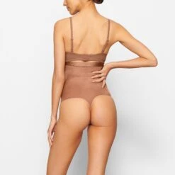 BARELY THERE HIGH-WAISTED THONG | SIENNA -Underwear Specialty Shop SKIMS SHAPEWEAR SH HWT 0532 NB SIE BK