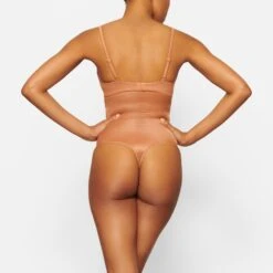 BARELY THERE HIGH-WAISTED THONG | BRONZE -Underwear Specialty Shop SKIMS SHAPEWEAR SH HWT 0532 ND BRZ BK