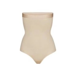 BARELY THERE HIGH-WAISTED THONG | SAND