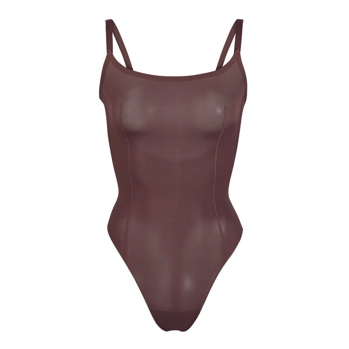 SHEER SCULPT THONG BODYSUIT | COCOA 3 SHEER SCULPT THONG BODYSUIT | COCOA