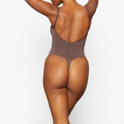 SHEER SCULPT THONG BODYSUIT | COCOA 10 SHEER SCULPT THONG BODYSUIT | COCOA -Underwear Specialty Shop SKIMS SHAPEWEAR SH LBT 0248 YC COA 0018