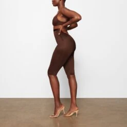 BARELY THERE CROPPED LEGGING | COCOA -Underwear Specialty Shop SKIMS SHAPEWEAR SH LEG 0530 NA COA SD