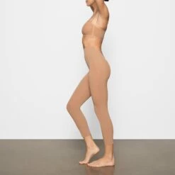 SHEER SCULPT LOW BACK LEGGING | OCHRE -Underwear Specialty Shop SKIMS SHAPEWEAR SH LEG 2556 DD OCH 0029 SD