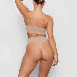 SEAMLESS SCULPT MID WAIST THONG | CLAY -Underwear Specialty Shop SKIMS SHAPEWEAR SH MWT 0198 AZ CLY BK 0232718c 44e5 4cf6 9c2c caf1b667510e