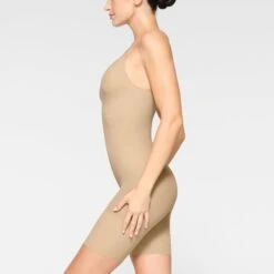 EVERYDAY SCULPT MID THIGH BODYSUIT | CLAY -Underwear Specialty Shop SKIMS SHAPEWEAR SH ONE 2154 JC CLY 0010 SD