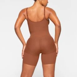 EVERYDAY SCULPT MID THIGH BODYSUIT | BRONZE -Underwear Specialty Shop SKIMS SHAPEWEAR SH ONE 2154 KA BRZ 0013 BK