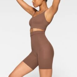 EVERYDAY SCULPT HIGH-WAISTED MID THIGH SHORT | JASPER -Underwear Specialty Shop SKIMS SHAPEWEAR SH SHO 2152 JA JSP 0010 SD