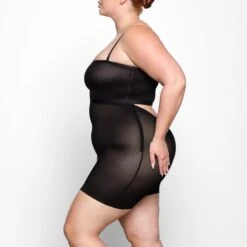 SHEER SCULPT LOW BACK SHORT | ONYX -Underwear Specialty Shop SKIMS SHAPEWEAR SH SHO00299 YC ONX 0009