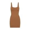 SWIM TANK DRESS | ALMOND