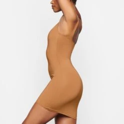 SWIM TANK DRESS | ALMOND -Underwear Specialty Shop SKIMS SWIM SW DRS 0005 TD ALM 0020 SD