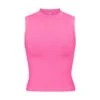 COTTON JERSEY MOCK NECK TANK | SUGAR PINK -Underwear Specialty Shop SKIMS TANK AP TNK 0268 PNK