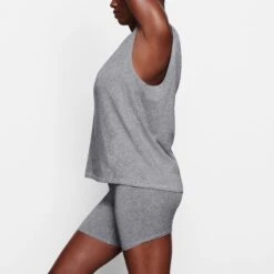 BOYFRIEND BOXER | DARK HEATHER GREY -Underwear Specialty Shop SKIMS UNDERWEAR AP BOX 0461 OC DHG SD