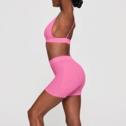 COTTON RIB BOXER | SUGAR PINK -Underwear Specialty Shop SKIMS UNDERWEAR AP SHO 1390 HB PIN 0010 SD