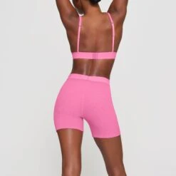 COTTON RIB BOXER | SUGAR PINK -Underwear Specialty Shop SKIMS UNDERWEAR AP SHO 1390 HB PIN 0015 BK