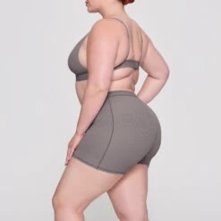 COTTON RIB BOXER | SMOKE -Underwear Specialty Shop SKIMS UNDERWEAR AP SHO 1390 HC SMK 0010 SD 3