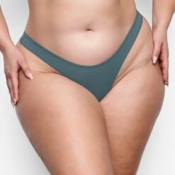 FITS EVERYBODY DIPPED FRONT THONG PACK | KYANITE -Underwear Specialty Shop SKIMS UNDERWEAR ST PCK 111 JF KYN 074 01